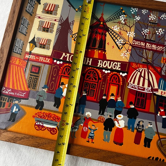 Colorful Moulin Rouge Framed Painting - Picture 5 of 12